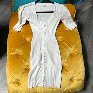 Guess white knit dress sweater dress